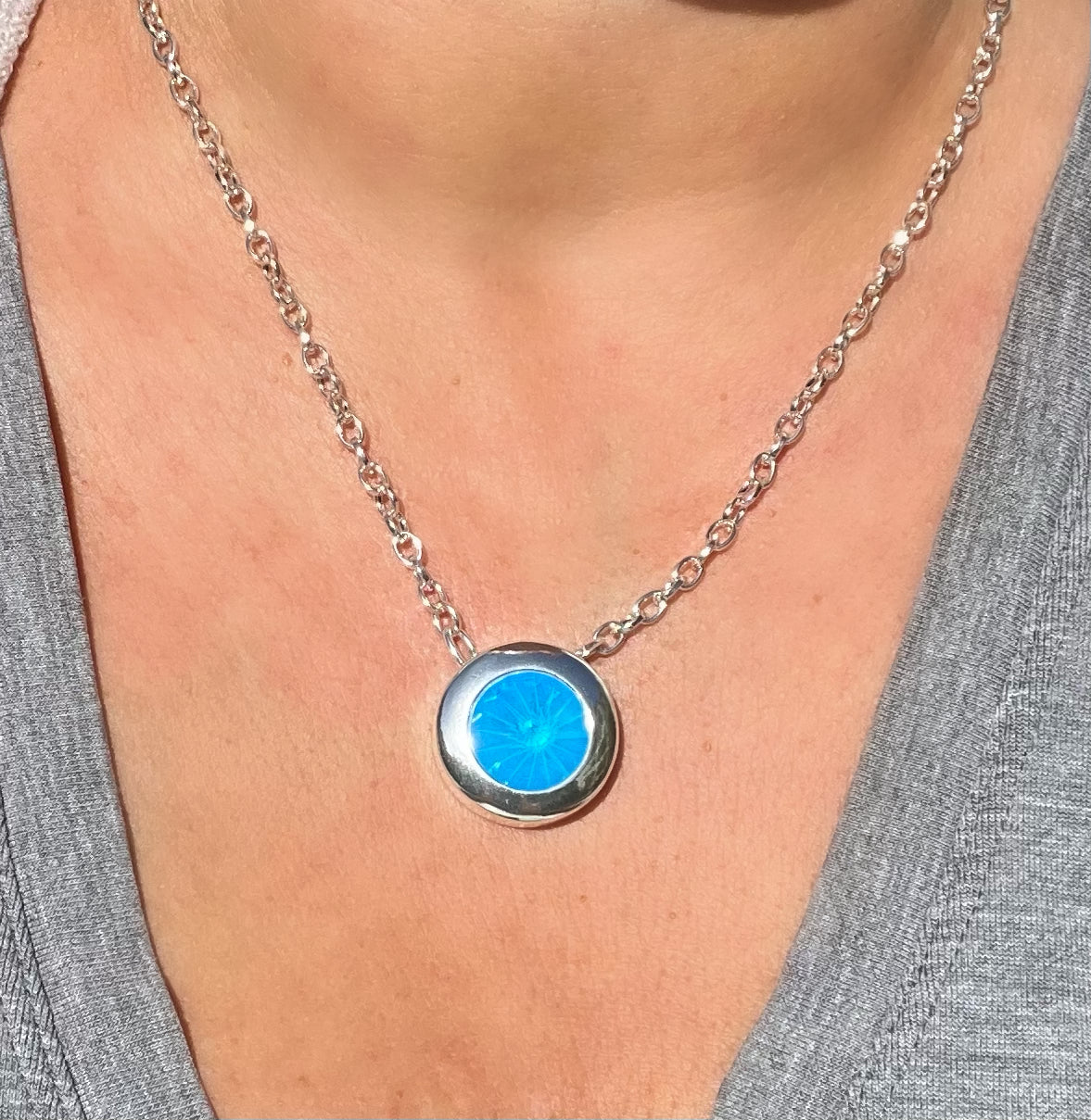 Ultra Blue Crystal Necklace