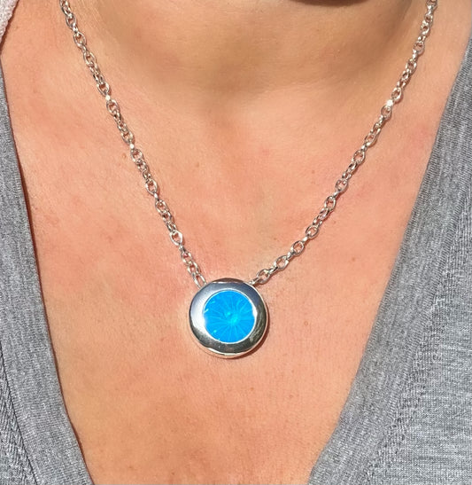 Ultra Blue Crystal Necklace