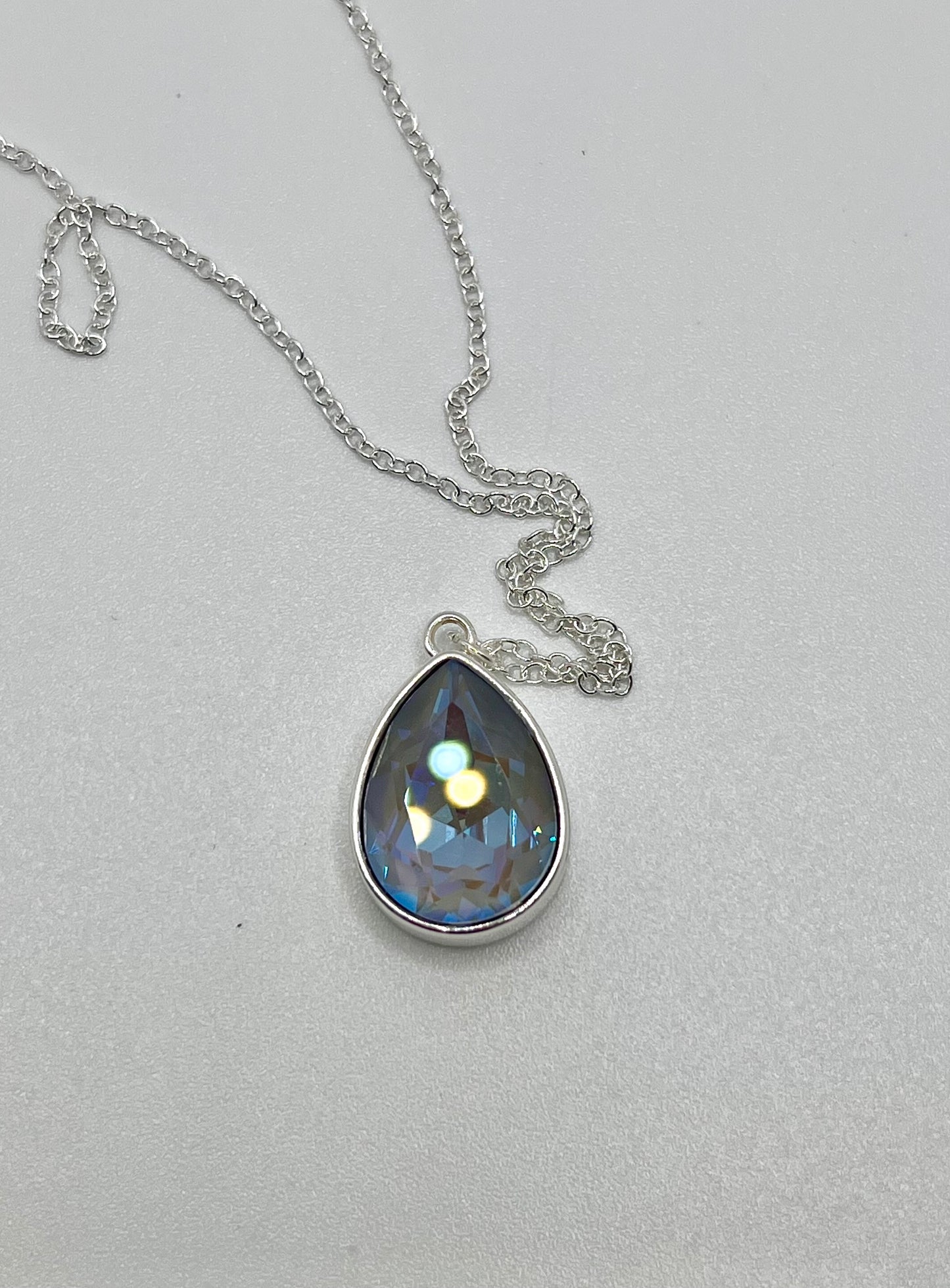 Denim teardrop