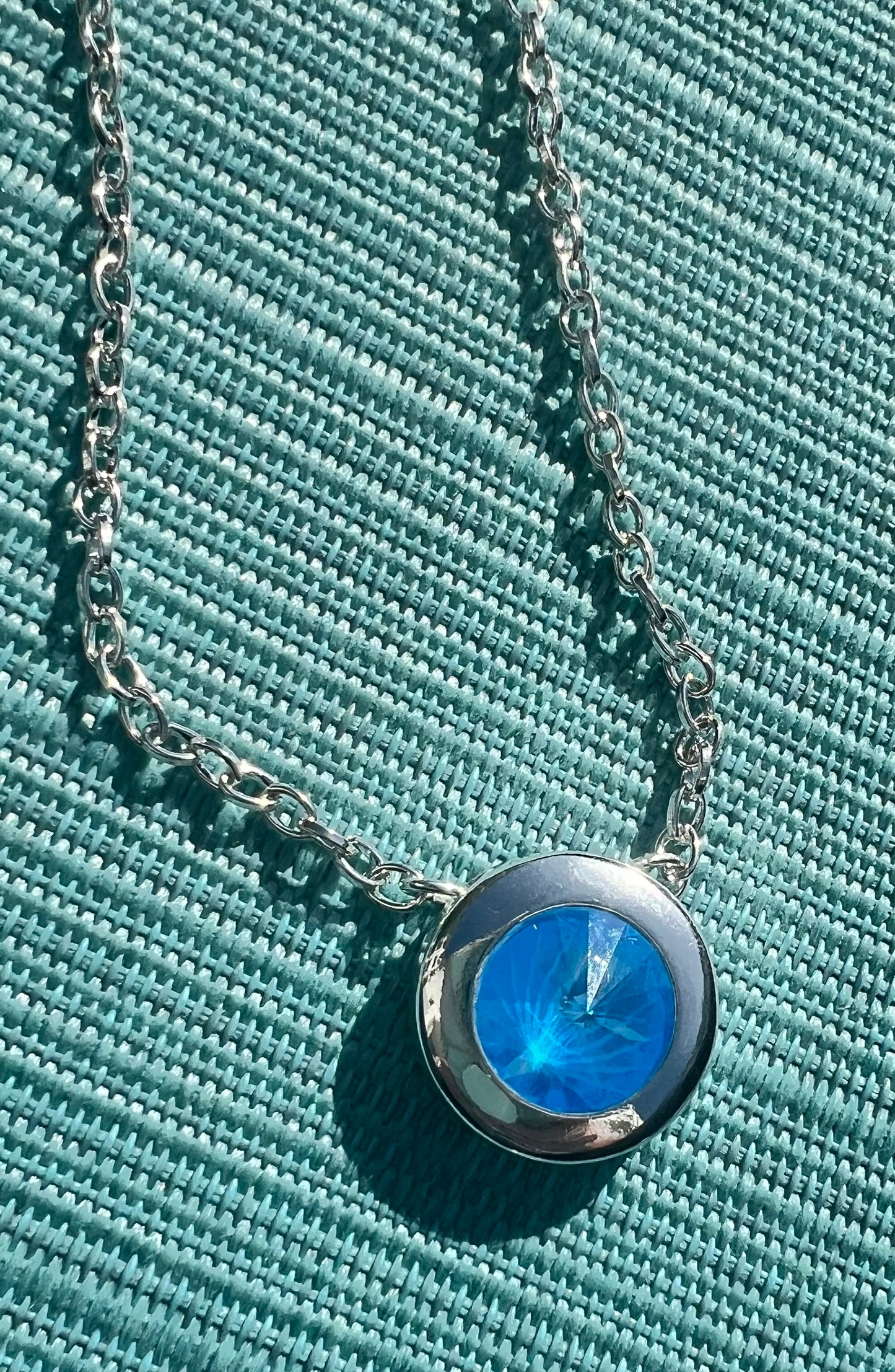 Ultra Blue Crystal Necklace