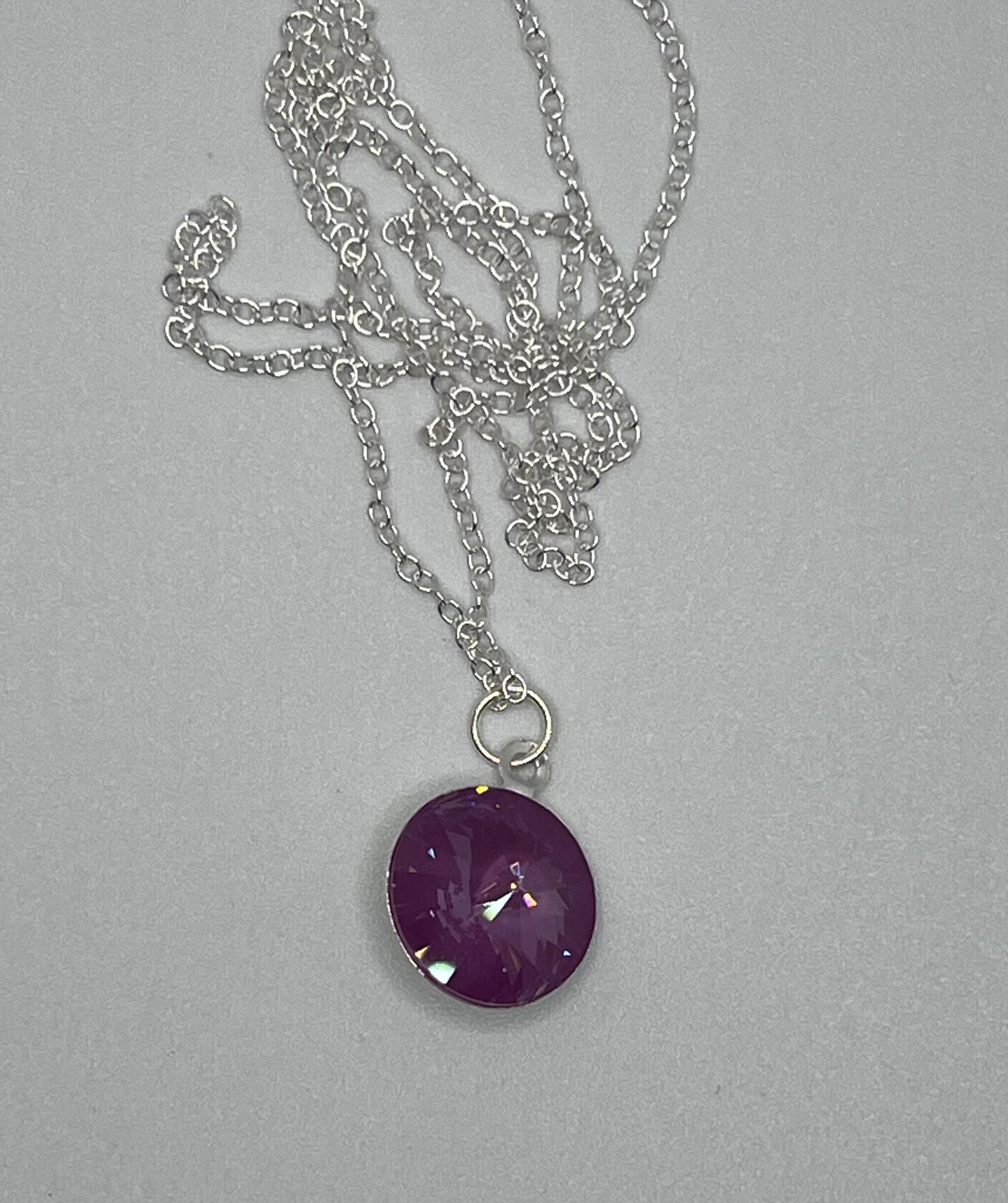 Orchid Ignite Crystal Necklace
