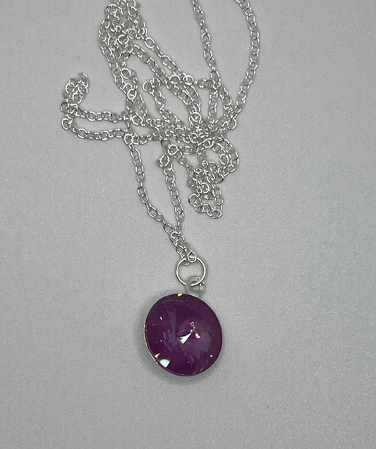 Orchid Ignite Crystal Necklace