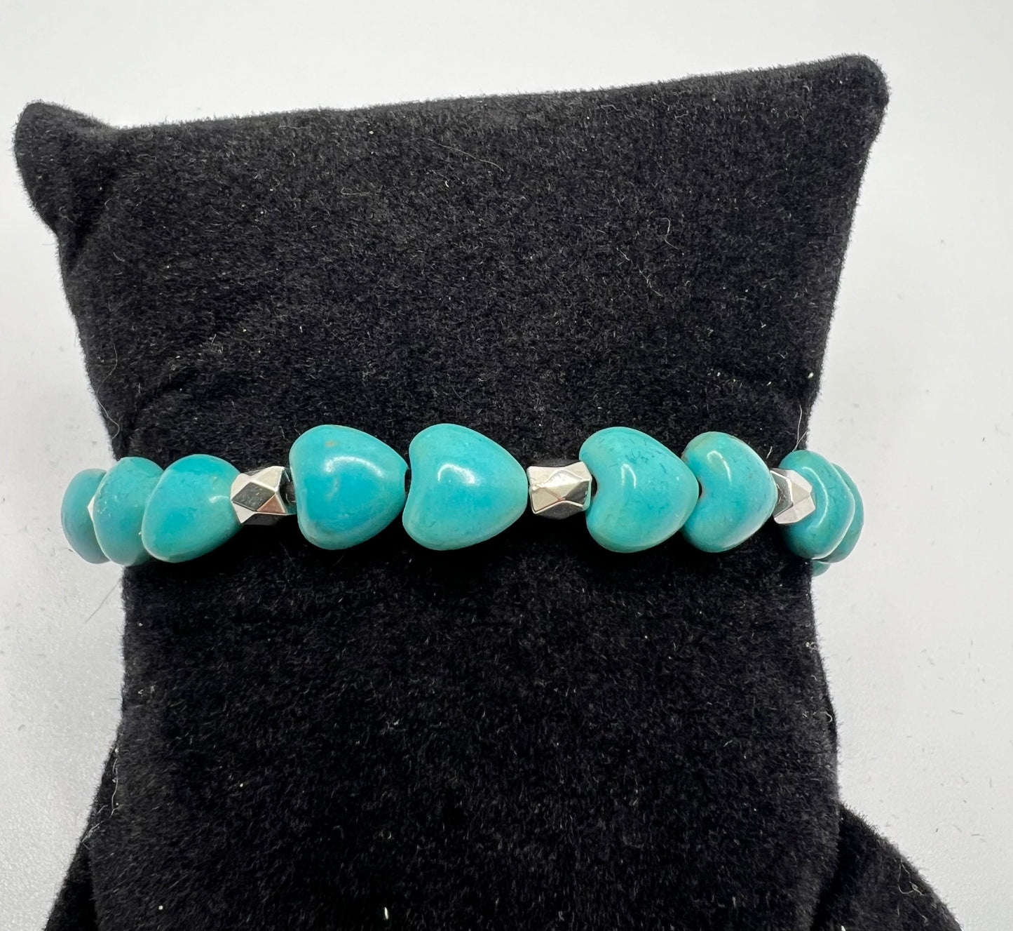 Turquoise Heart stretch bracelet